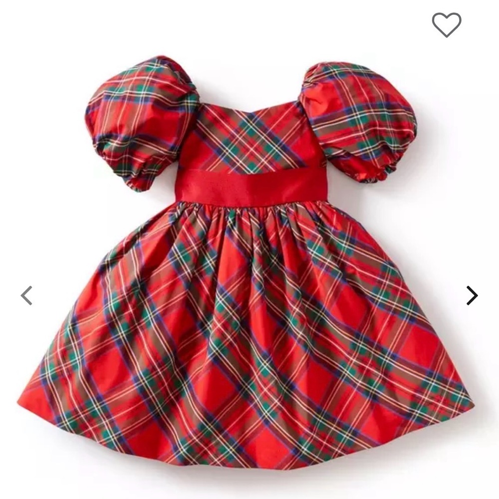 Janie and Jack Red Plaid Formal Dress